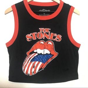 The Rolling Stones Mid drift Tank